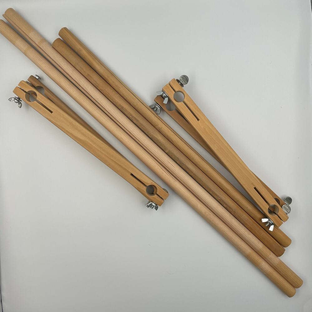 27" & 21" x 12" Cross Stitch Scroll Frame Wood Wooden Embroidery Craft